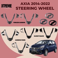 XTREME AUTO Perodua Axia 2014-2024 steering wheel frame cover accessories