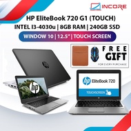 HP EliteBook 720 G1 Touchscreen Laptop - Intel Core i3-4030U, 4GB RAM, 320GB HDD - Budget-Friendly 4