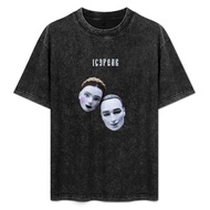 IC3PEAK T-Shirt kosong luhur pakaian musim panas Pakaian lelaki