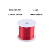 50g Red Polyurethane Enameled Coppers Winding Wire with Paint Film Thickness of 0.10mm to 1.0mm