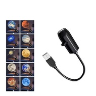 10PCS Planet Moon Projector USB Ceiling Moon Planet Projection Atmosphere Light Romantic Bedroom Dec