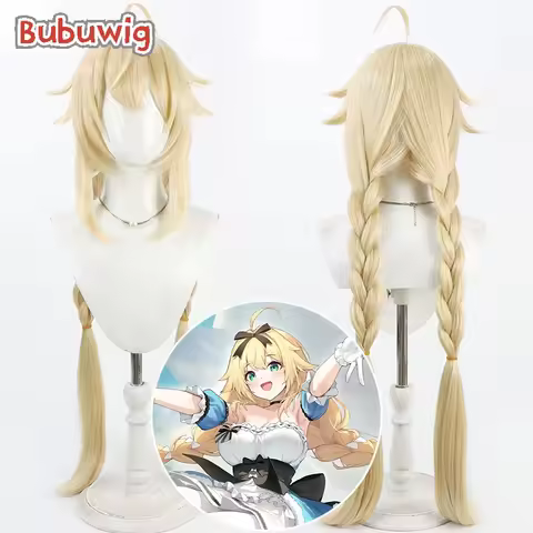 Bubuwig Synthetic Hair FFNF Le Temeraire Cosplay Wigs Azur Lane FFNF Le Temeraire 100cm Long Blonde 