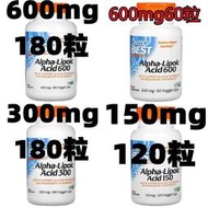 Doctor's Best高含量α-硫辛酸(Alpha Lipoic Acid)，150mg/300mg/600mg