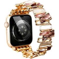 Compatible With Apple Watch Band Women, Creative Fashionable Unique Multicolor Asymmetric Geometric 