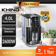Khind 4L Digital Instant Hot Water Dispenser (Fast Boil) | EK4000D (New Model) (Instant Boiler Thermo Pot Kettle Air Panas Thermo Flask Replace for EK2600D)