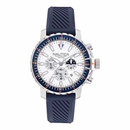 ▶$1 Shop Coupon◀  Nautica Men s Stainless Steel Quartz Fabric Strap, Blue, 22 Casual Watch (Model: N