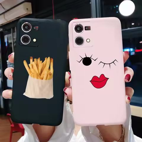 Matte Case For OPPO Reno 7 Reno 8 4G Cover Casing Cute Cartoon Phone Shell for OPPO Reno7 5G Bag OPP