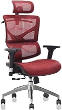 Multifunctional Ergonomic Chair Home Office Chair Computer Gaming Chair Comfortable Spine Protection Boss Chair Red Pedals (Color : Red Standard)