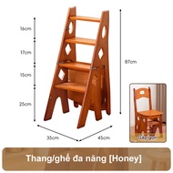 NES ghế gấp Ghế thắp nhang 3 bậc xếp gọncầu thang gấp gọn - Ghế thang đa năng xếp gọn Thang Gấp Gỗ N