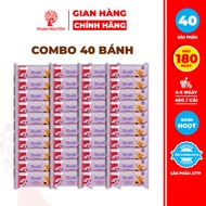 BÁNH KẸO SỈ | Combo 40 Bánh Sừng Bò Bauli Moonfils 45g | Bánh ăn sáng tiện lợi giàu dinh dưỡng | Bán