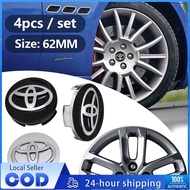 1/4pcs Toyota Series Wheel Hub Logo 57mm 62mm Rim Cap Wheel Hub Logo Rim Centre Cap
