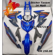 Yamaha Lc 135 V1 V2 V3 V4 V5 V6 Y15 V1 V2  Y15ZR Y15 Cover Set VVA Blue Exciter Raptor Kings 2021 Bl