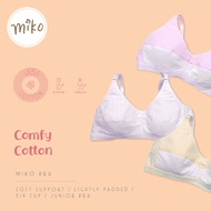 Miko Bra C421 - 95%Cotton 5%Spandex/soft support/ lightly padded/ 3/4 cup/ junior bra/ Young Adult