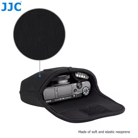 JJC Neoprene Camera Pouch Case for Sony ZV-1 RX100 Ricoh GR IV HDF GRIV GR4 Monochrome GR3x HDF GR3 