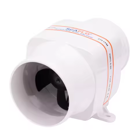 12V Marine Bilge Blower Fan 4-Inch 270CFM – In-Line Ventilation Exhaust Fan for Boat Cabin & Engine 