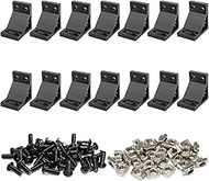 BLCCLOY 14 Sets 2040 Aluminum Extrusion Profiles Corner Brackets 2040 Series 90Deg Right Angle Black