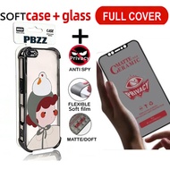 Ceramic Privacy Resistant with Tempered Glass Case for iphone 6p 6s 6 plus 6sp phone casing anxiety 