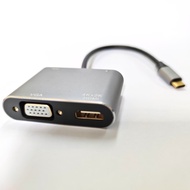 4K TYPE C to HDMI Converter Adapter VGA/ USB 3.0/ PD/ LAN/ MMC TF/
