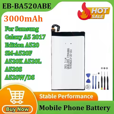 New EB-BA520ABE 3000mAh Mobile Phone Battery for Samsung Galaxy A5 2017 Edition A520 SM-A520F A520K 