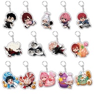 Anime Dandadan Momo Ayase Jiji Ken Takakura Okarun Cosplay Keychain Figure Keyring Acrylic Key Chain