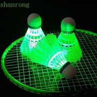 SHANRONG Luminous Badminton Balls, Glowing Light-up LED Badminton, Racket Sports Lightweight Lighting Balls Nylon Lighting Shuttlecocks Outdoor Game