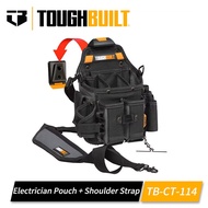 TOUGHBUILT TB-CT-114 Journeyman Electrician Pouch + Shoulder Strap Multiple Pockets Compartment Wear