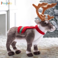 [Predolo] Christmas Reindeer Plush Elk Figurines Cute Animal Decorations Plush Elk
