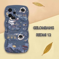 HP Xiaomi Redmi 12 Wave Softcase - Phone Case - Xiaomi Redmi 12 Wave - External.Acc - Astronaut Moti