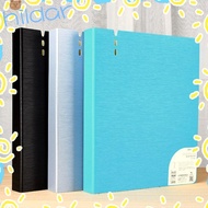 HLAR A4 File Folders, PP 4 Hole Display Book,  Waterproof D-Shaped Binder Ring Binder Folder Documen