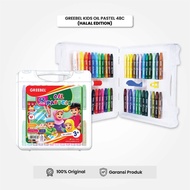 GREEBEL Crayon 48 Colors Kids Oil Pastel 48 Halal Edition Greebel Crayon/