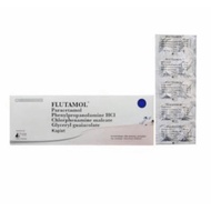 Flutamol strip 10 tablet (cough and flu heat medicine)