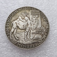 Souvenir Retro Style Antique Crafts 5 Styles German Silver-Plated Coins Foreign Silver Dollar Commem