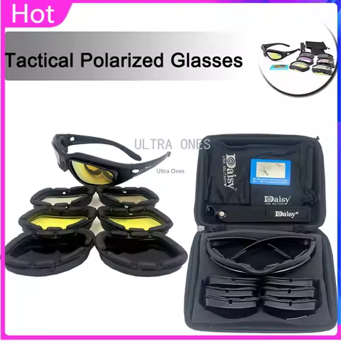 Daisy C5 Tactical Glasses Polarized Airsoft Paintball Shooting Goggles Outdoor Hiking Protective Sun