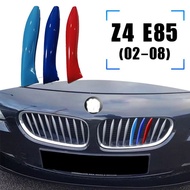 3PCS ABS Car Racing Grille Strip Trim Clip For BMW Z4 E89 E85 G29 Roadster 2002-2019 2021 M Power Ge