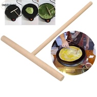 114OMYZUSHOP Pancake Batter Spreader, DIY Wooden Crepe Maker,  Portable Pastry Tool Wooden Spreader 