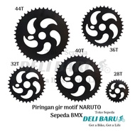 Delibaru NARUTO motif gear plate 28T 32T 36T 40T 44T BMX bike direct gear crank