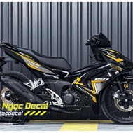 RS 150 removable sticker for Winner X V3 V4 car in Glossy Black Winner X V3 Accessories Winner X V4 