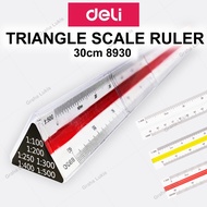 DELI Scale Ruler 30cm 8930 - Scale Ruler