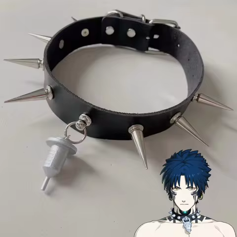 Dramatical Murder DMMD Ren Cosplay Costume Prop Anime Handmade Choker Necklace