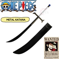 COD Japanese Anime One Piece CosPlay Wooden Hawkeyes Dracule Mihawk Sword Toy Metal Props Katana Not