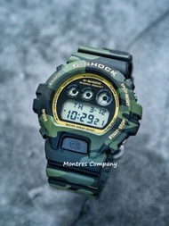 Montres Company 香港註冊公司(33年老店) 卡西歐 CASIO G-SHOCK G SHOCK GSHOCK 5年電池壽命 200米防水 黑綠色迷彩 DW6900 DW6900CMG 