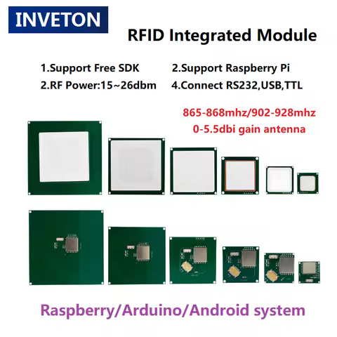 Raspberry PI UHF RFID reader Module with Antenna Android 865-868MHz 902-928MHz Integrated Module UHF