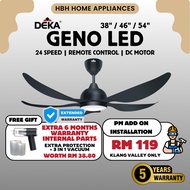 【DEKA GENO 38/46/54 LED】Deka Ceiling Fan Remote Control / Kipas Siling Kawalan Jauh / Silent Motor /