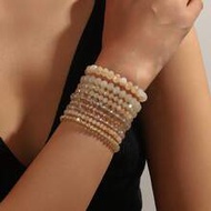 7pcs/Set Creative Crystal Rice Bead Bracelets