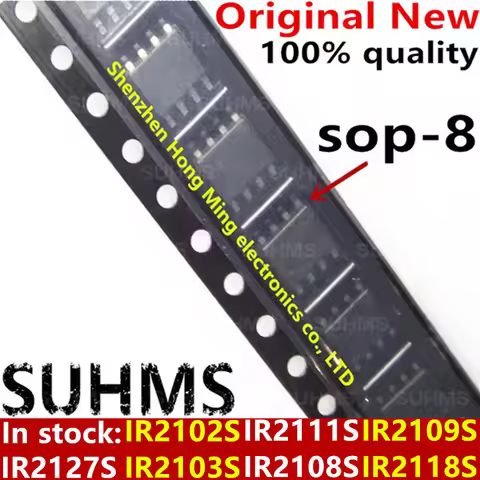 (5piece)100% New IR2102S IR2103S IR2111S IR2108S IR2109S IR2118S IR2127S sop-8 Chipset