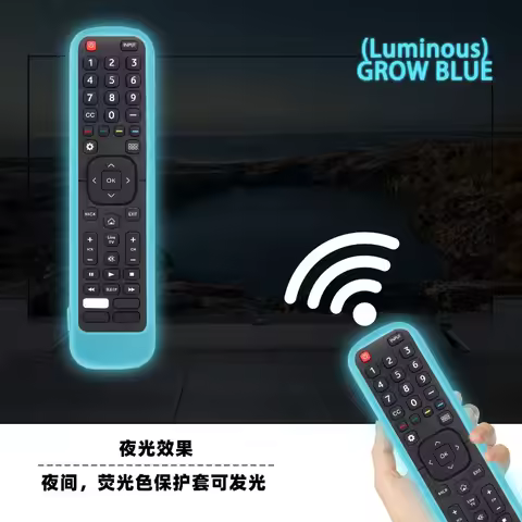 JABS-Protective Cover For Hisense TV 55H6B 50H7GB EN2A27 LED EN-2A27 EN2X27HS Remote Controller Sili