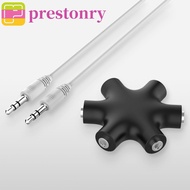 PRESTONRY Audio Splitter for Tablet MP3 MP4 Headphone Port 3.5 Jack 3.5mm Share Adapter