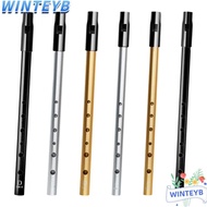 WINTEYB Aluminum Tin Whistle, Easy-to-learn C/D Key Irish Whistle Flute, Traditional Rich Tone 6 Hol