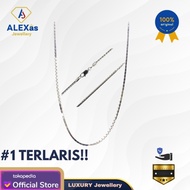 READY kalung emas putih italy santa perhiasan mas 750%