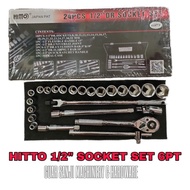 [100% ORIGINAL] HITTO BOX SOCKET SET(8-32MM)